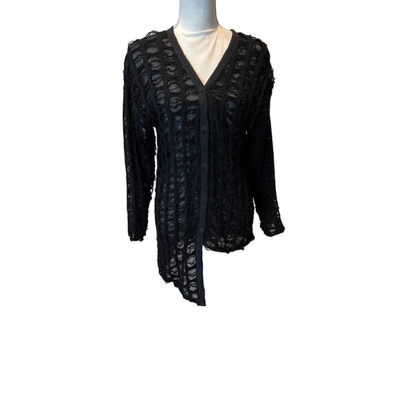 Replika Womens Cardigan Size Small Art To Wear Asymmetrical Sweater Wool Cotton - Picture 1 of 14